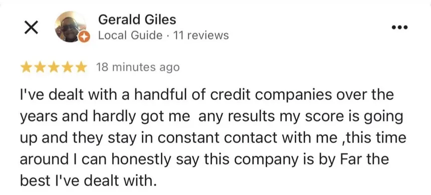 Verified client review