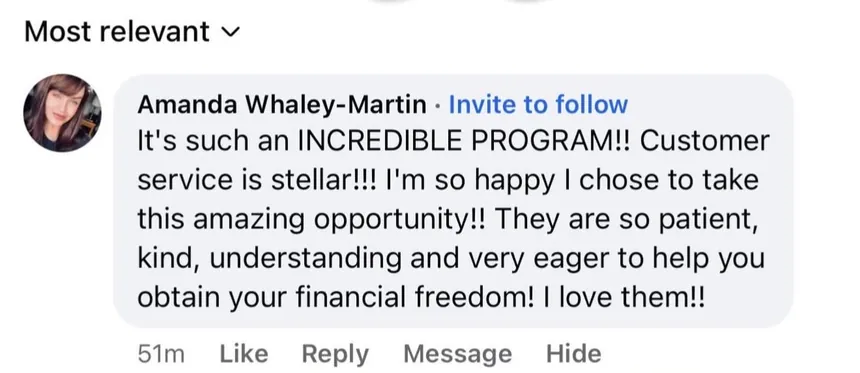 Verified client review