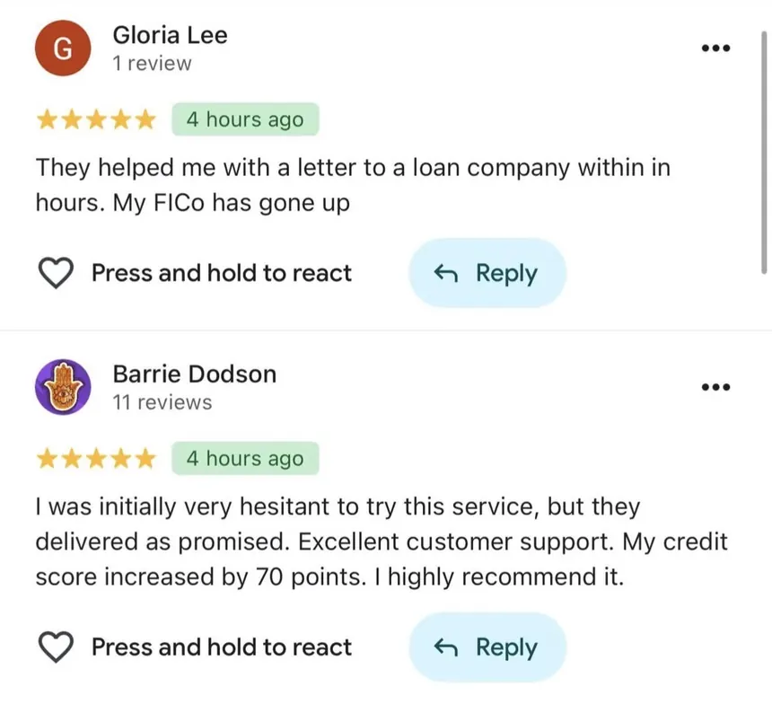 Verified client review