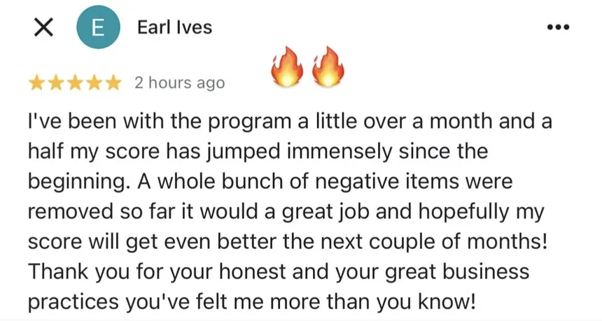 Verified client review