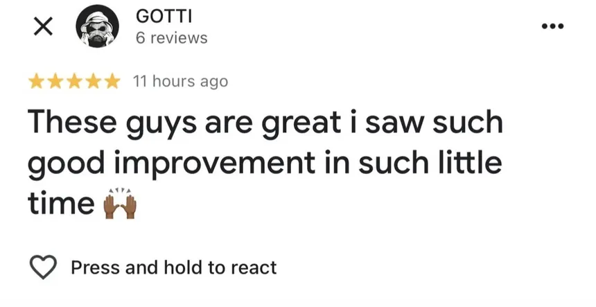 Verified client review